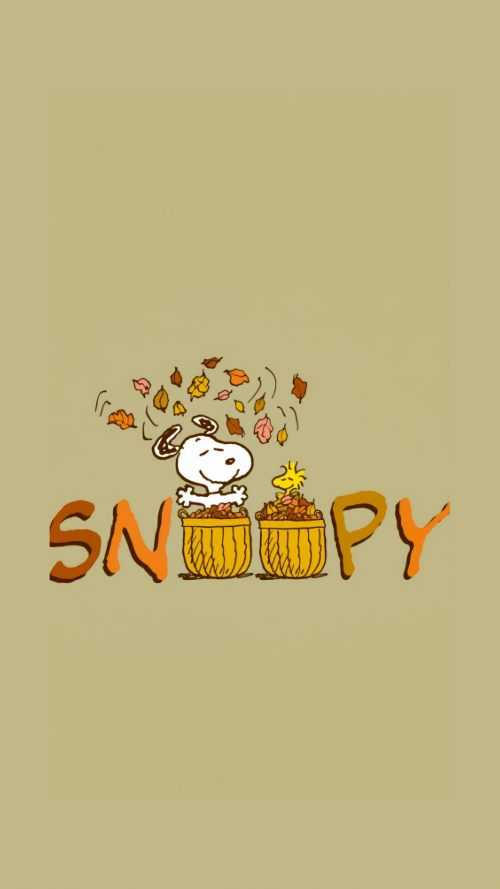 Snoopy Fall Wallpaper IXpap