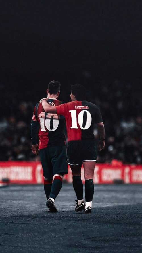 Messi And Maradona Wallpaper IXpap