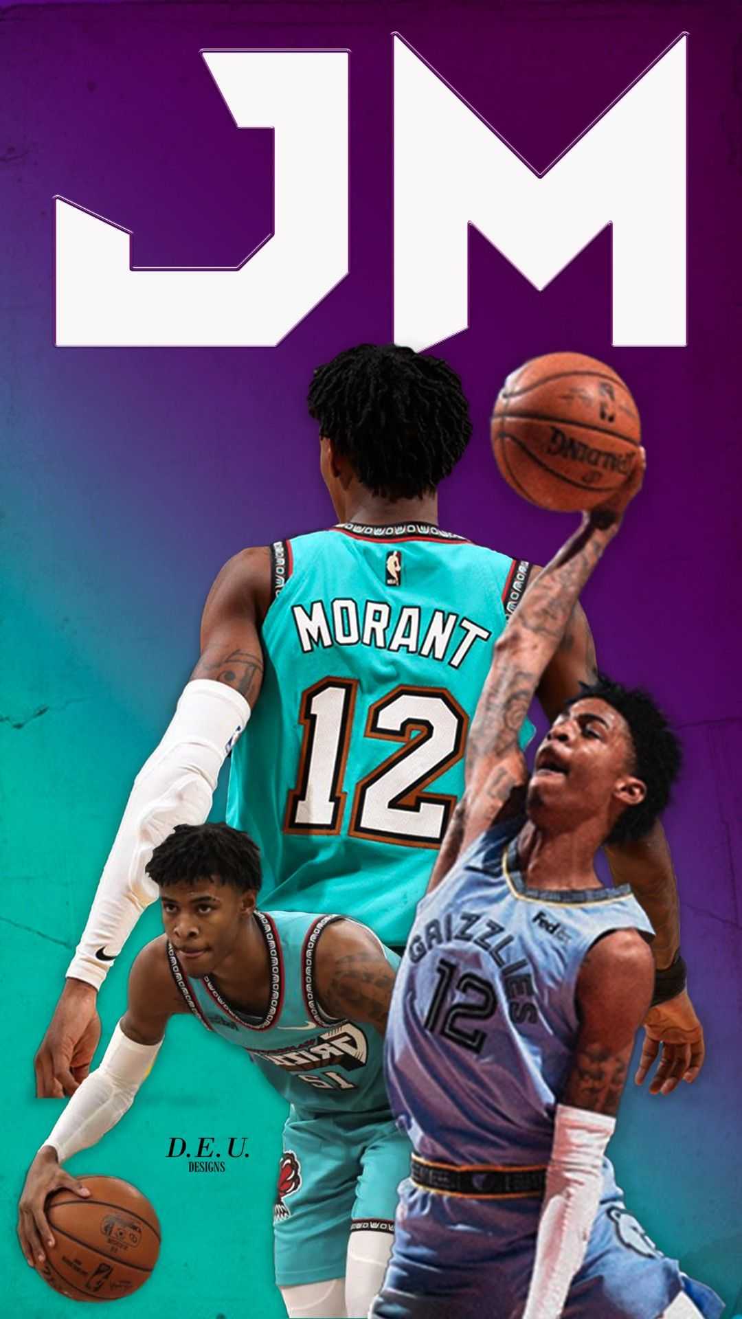 Ja Morant Wallpaper Discover more cartoon, dunk, iphone, memphis