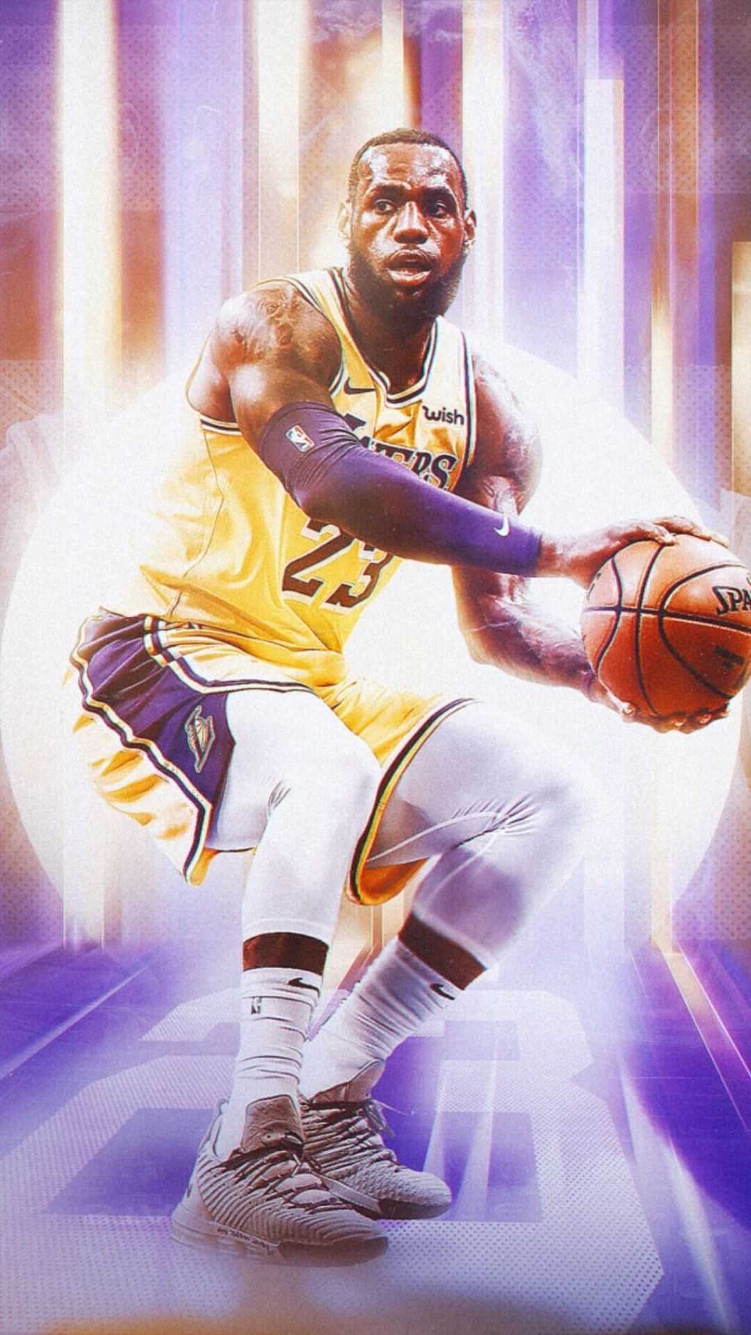 Download Los Angeles Lakers LeBron James Wallpaper