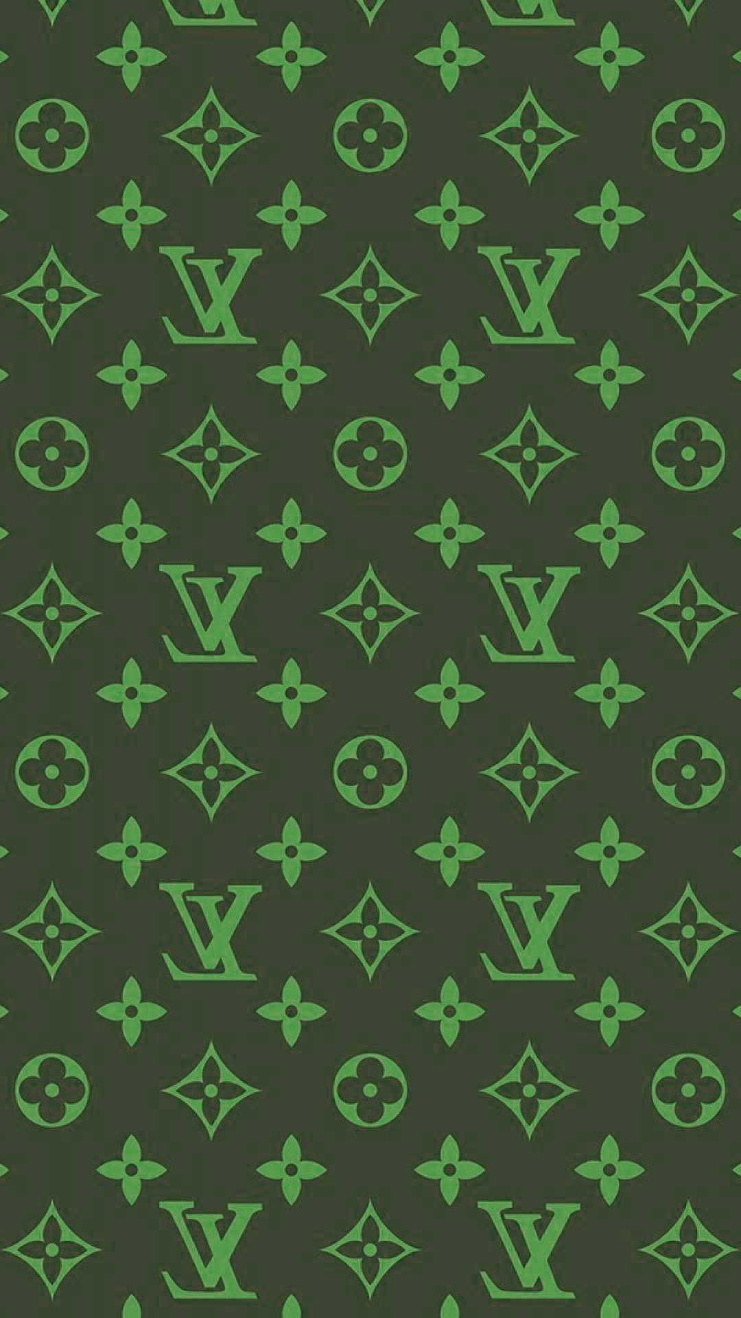 HD louis vuitton green logo wallpapers