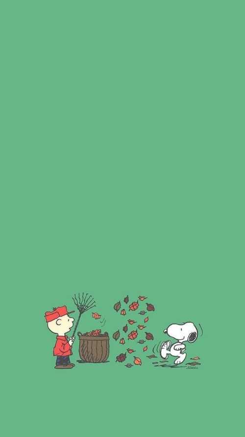 Snoopy Fall Wallpaper - iXpap