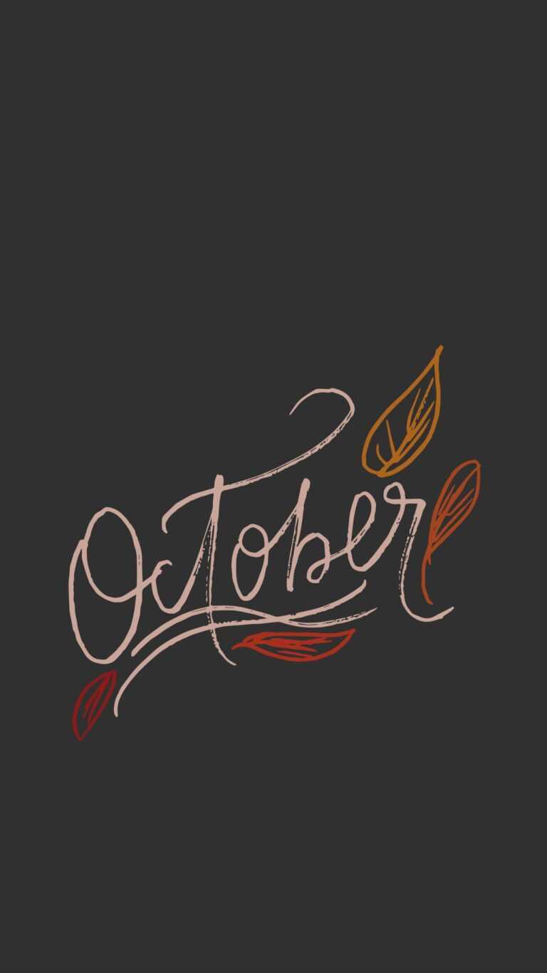 Aesthetic October Wallpaper - iXpap