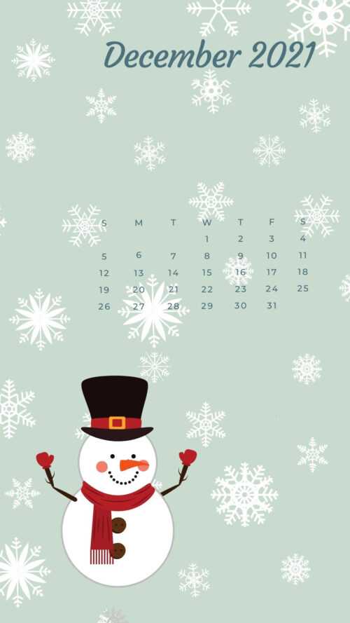 2021 December Calendar Wallpaper - iXpap