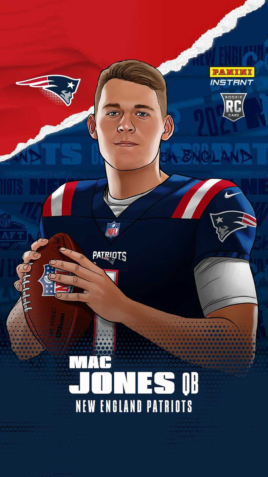 Mac Jones Wallpapers - iXpap  New england patriots, New england patriots  wallpaper, Patriots