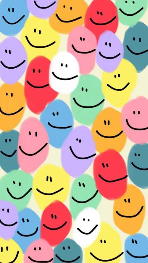 Smiley Faces Wallpaper - iXpap