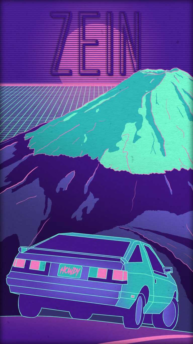 Synthwave Car Wallpaper - iXpap