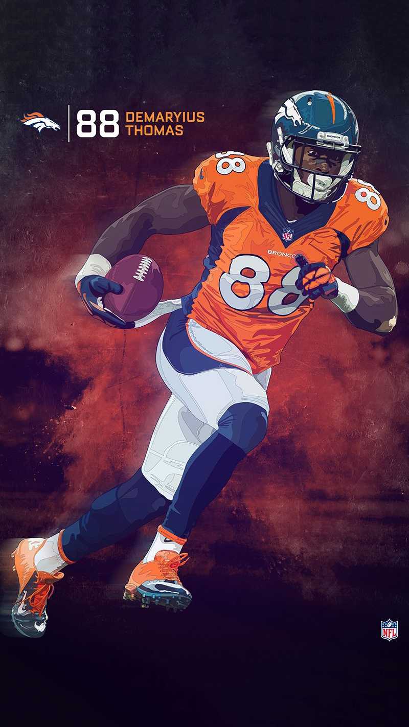 Demaryius Thomas football player, rip Demaryius Thomas Poster for Sale by  creatordesigns1