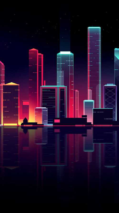 Neon City Wallpaper - iXpap