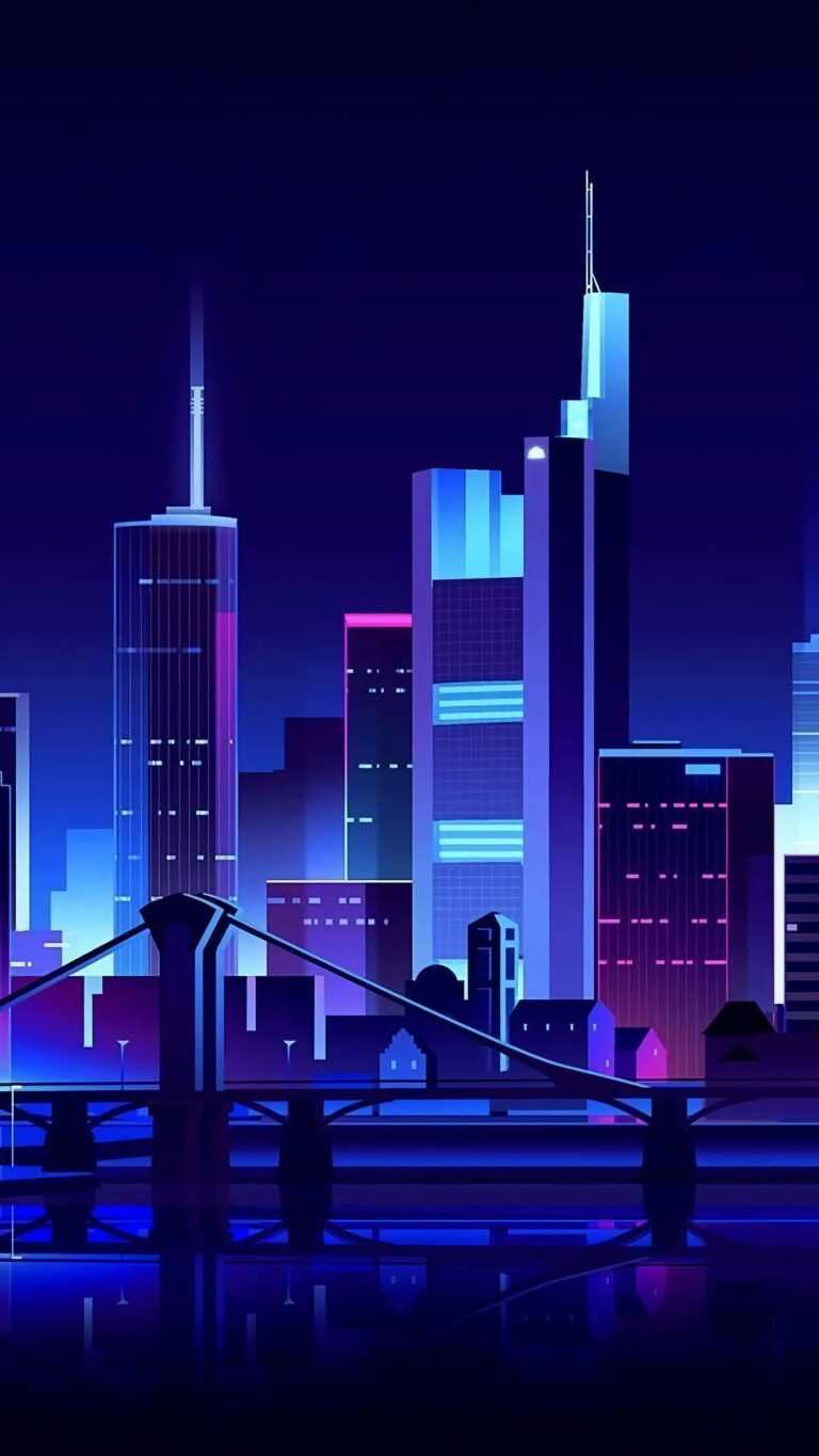 Neon City Wallpaper IPhone - iXpap