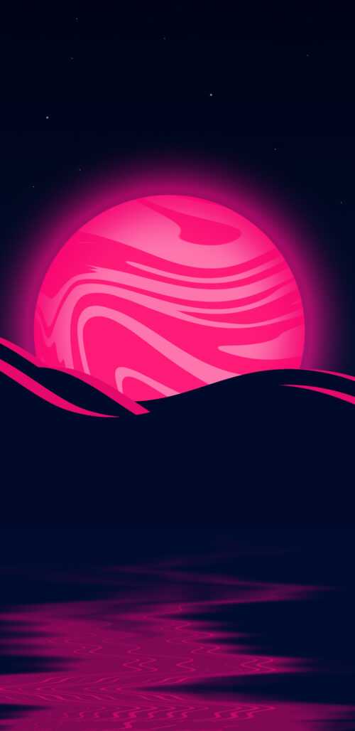 Pink Moon Wallpaper - iXpap