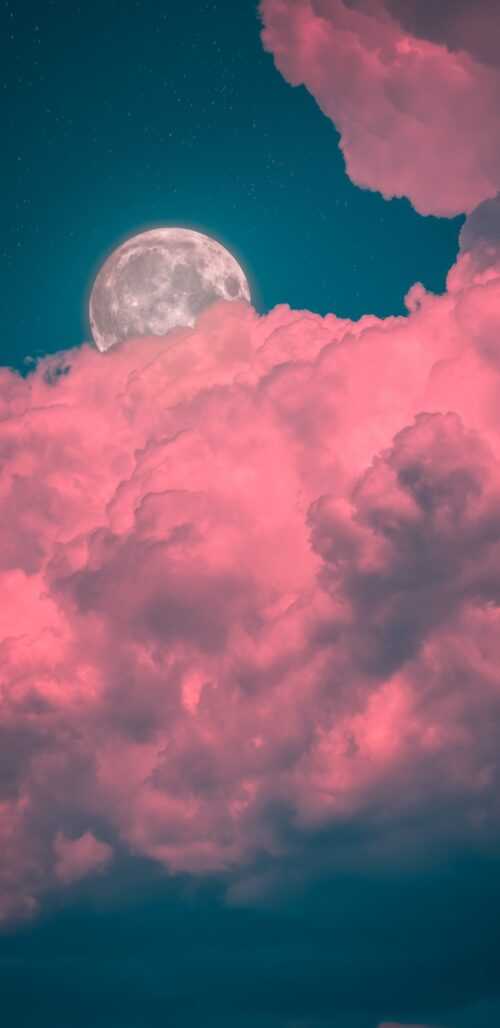 Pink Moon Wallpaper - iXpap