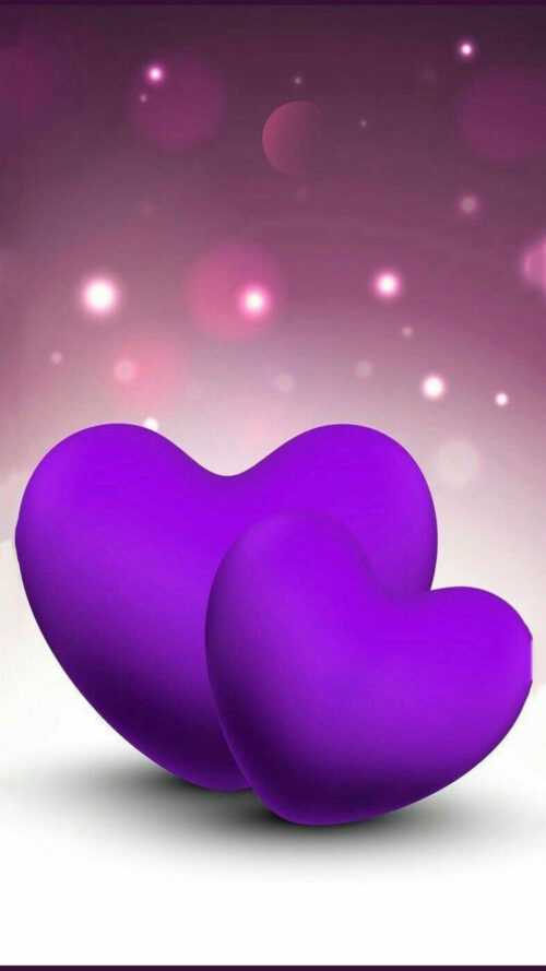 Wallpaper Purple Heart - iXpap