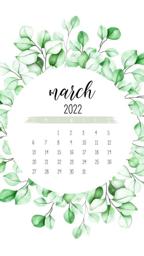 2023 March Calendar Wallpaper - iXpap