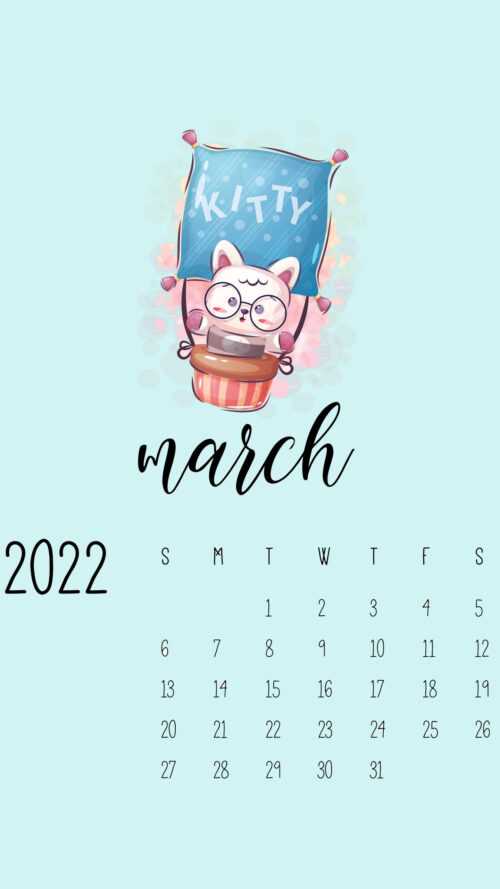 2023 March Calendar Wallpaper - iXpap