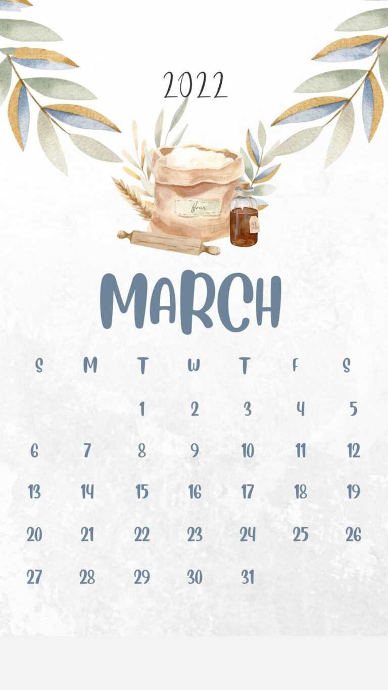 March 2022 Calendar Wallpaper - iXpap