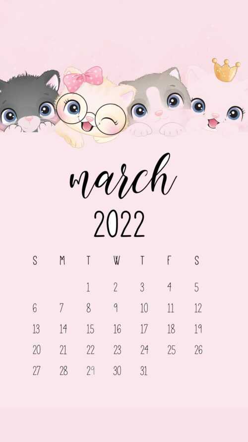 2023 March Calendar Wallpaper - iXpap