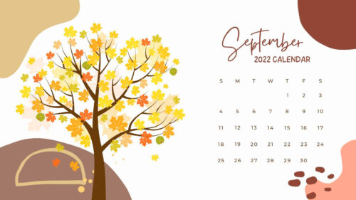 2022 September Calendar Wallpaper - iXpap