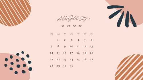 August Calendar Wallpaper 2022 - iXpap