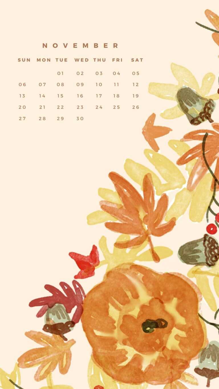 2022 November Calendar Wallpaper - Ixpap