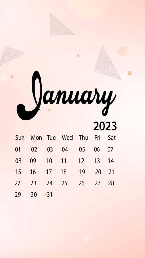 January 2023 Calendar Wallpaper - iXpap