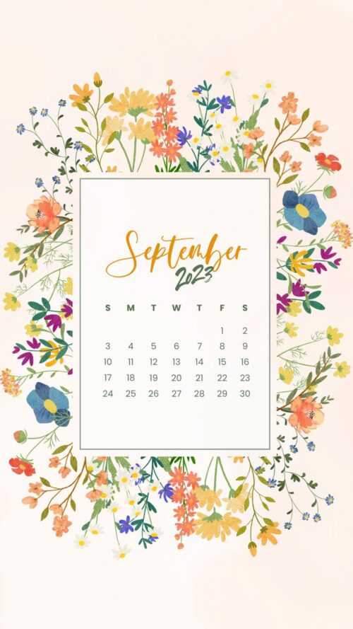 2023 September Calendar Wallpaper Ixpap