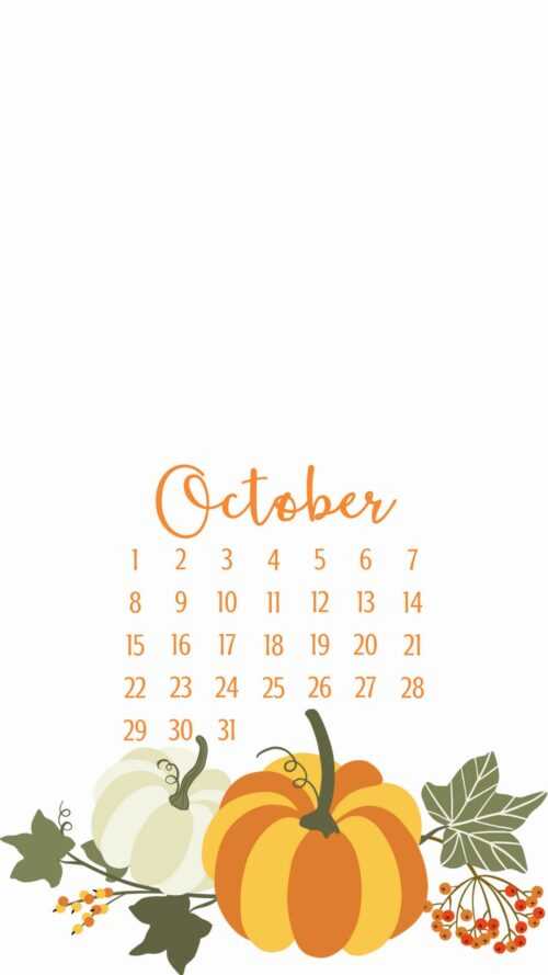 October Calendar Wallpaper 2023 - iXpap