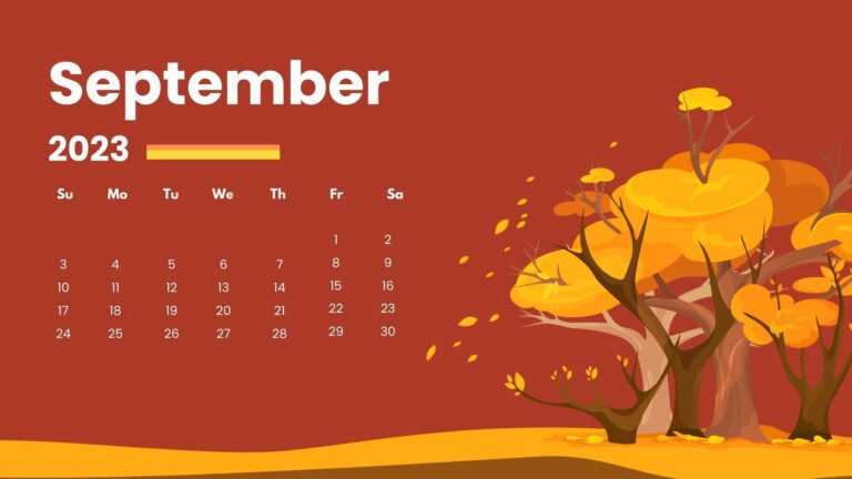 September 2023 Calendar Wallpaper - iXpap