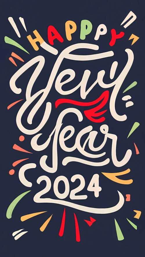 Happy New Year 2025 Wallpaper iXpap