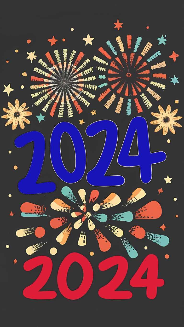 Happy New Year 2024 Wallpaper iXpap