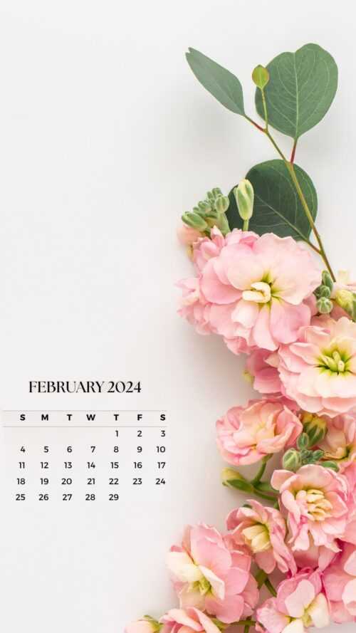 February 2024 Calendar Wallpaper iXpap