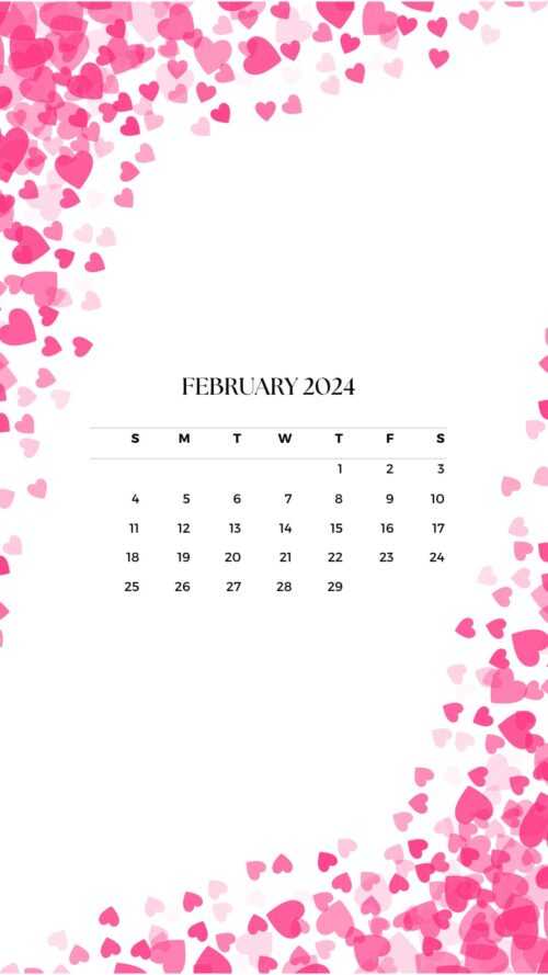 February 2024 Calendar Wallpaper iXpap