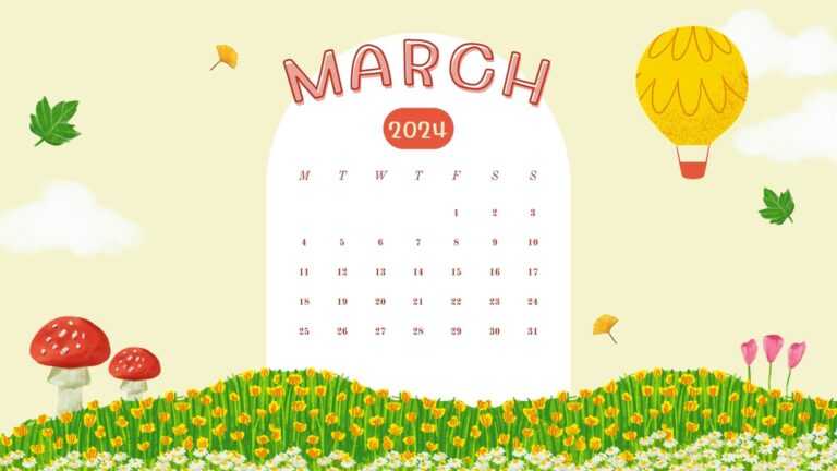 March 2024 Calendar Wallpaper - Ixpap