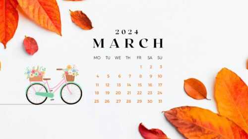 March 2024 Calendar Wallpaper - iXpap