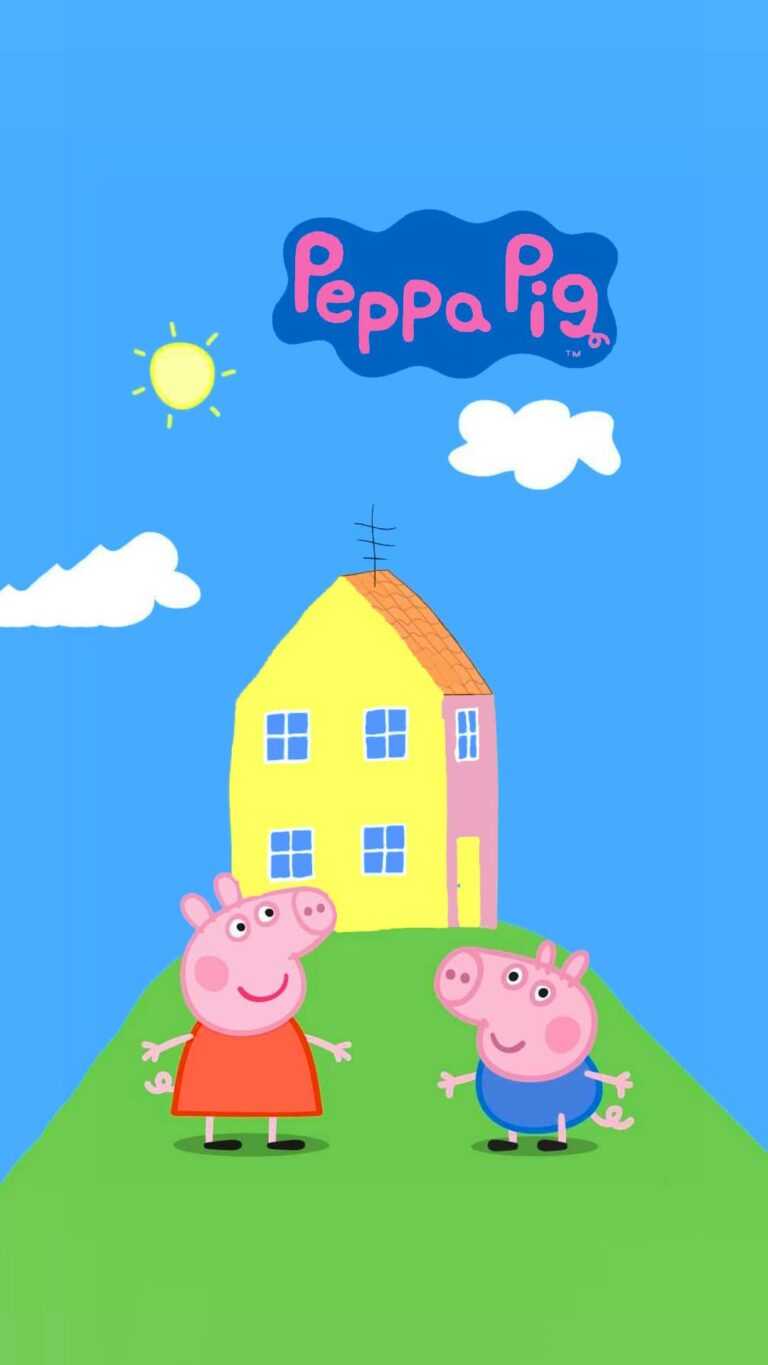 Peppa Pig House Wallpaper - iXpap