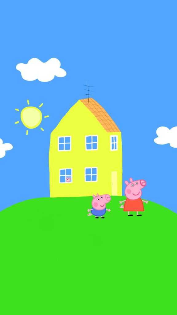 Peppa Pig House Wallpaper - iXpap