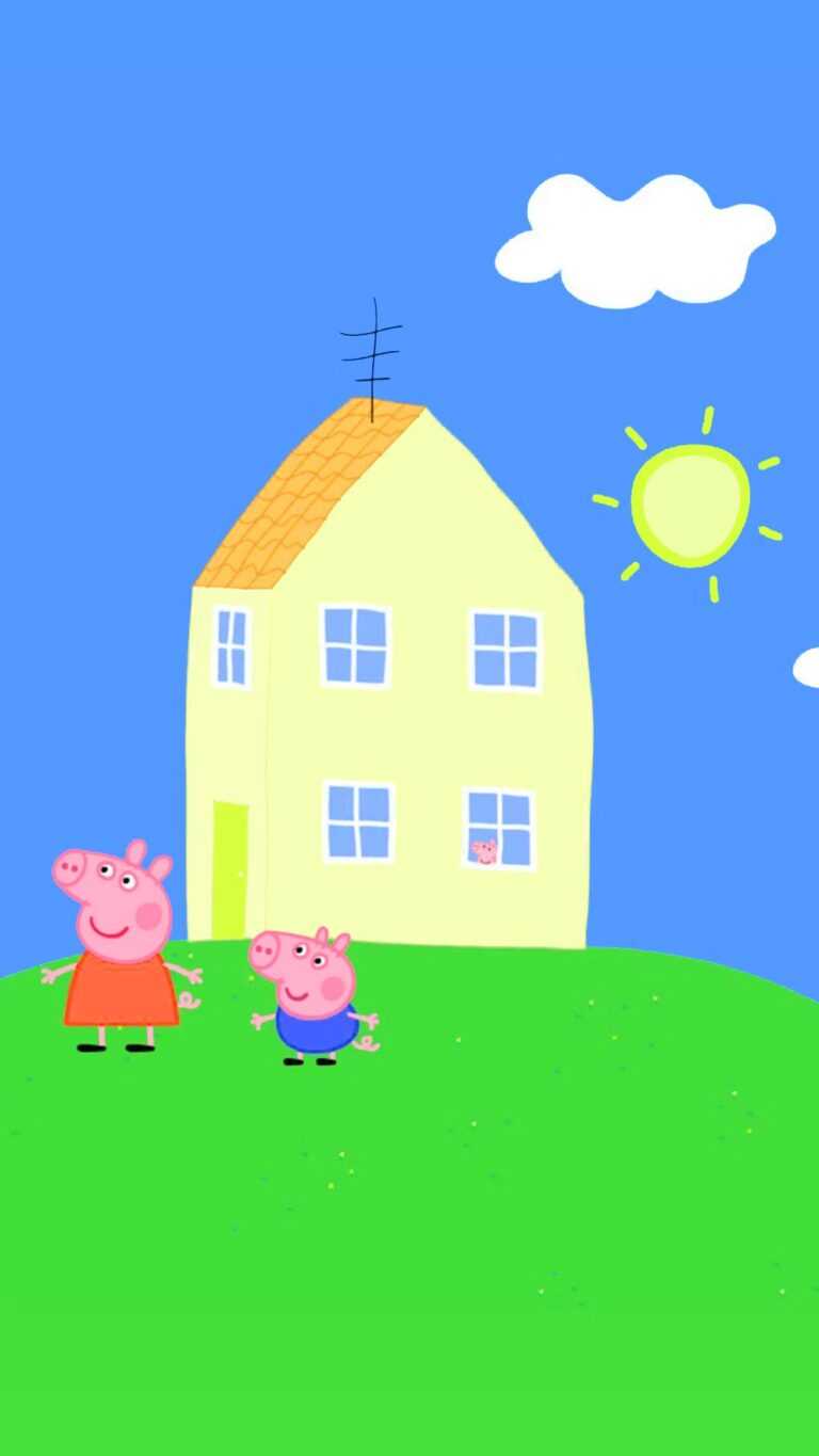 Peppa Pig House Wallpaper - iXpap