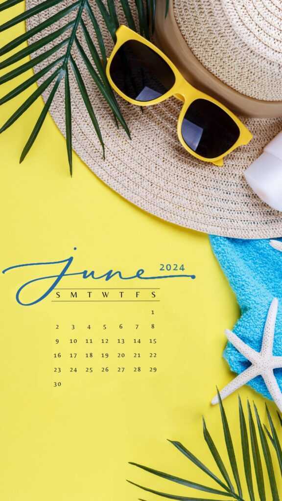 June Calendar 2024 Wallpaper iXpap