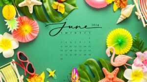 June Calendar 2024 Wallpaper