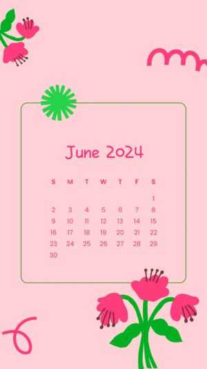 June Calendar 2024 Wallpaper