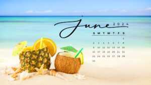 June Calendar 2024 Wallpaper