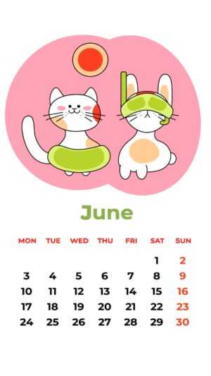 June Calendar 2024 Wallpaper