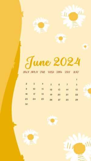 June Calendar 2024 Wallpaper