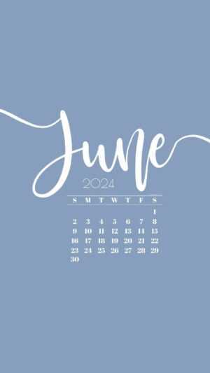 June Calendar 2024 Wallpaper