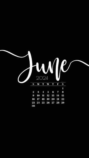 June Calendar 2024 Wallpaper