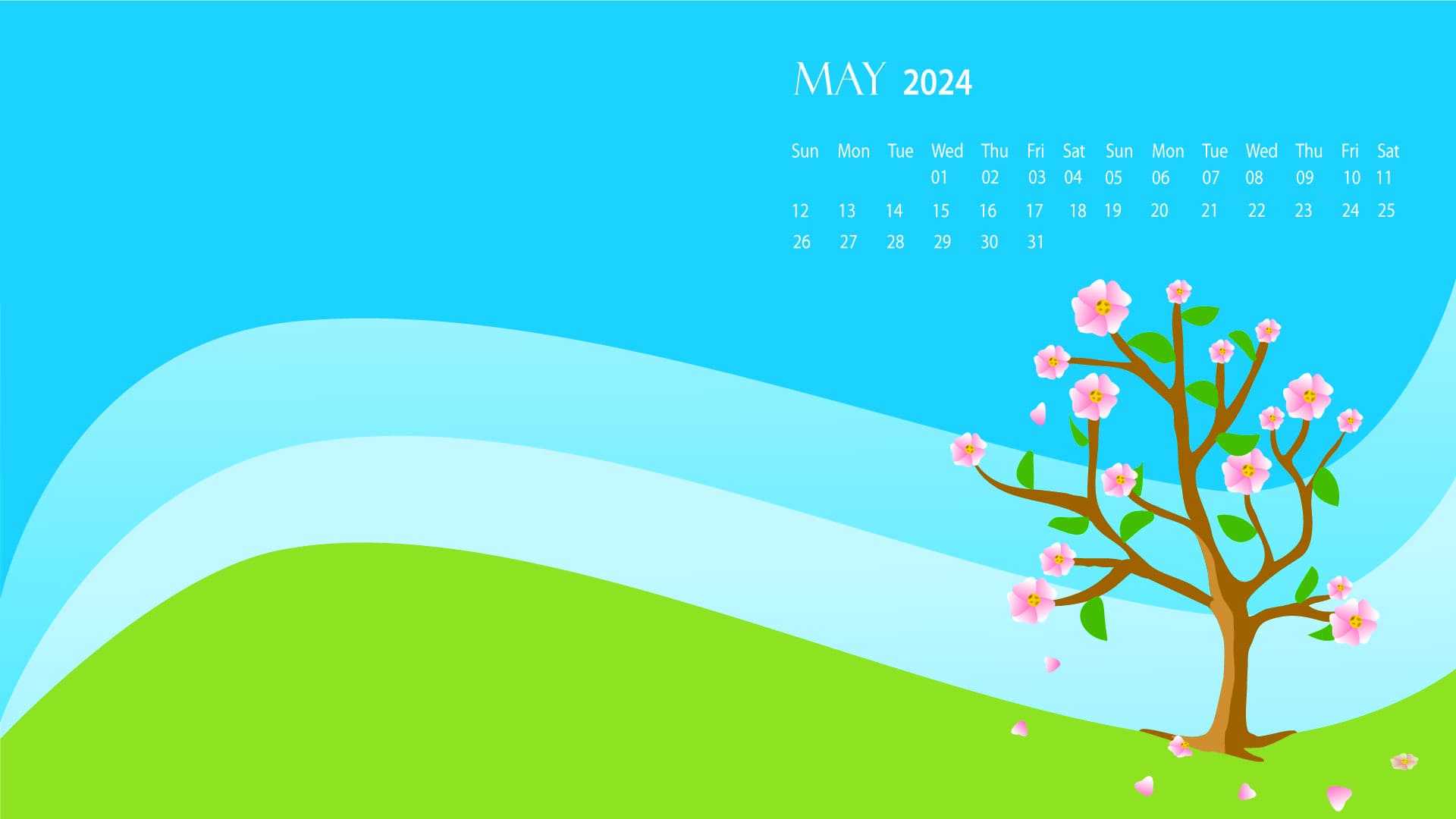 May Calendar 2024 Wallpaper iXpap