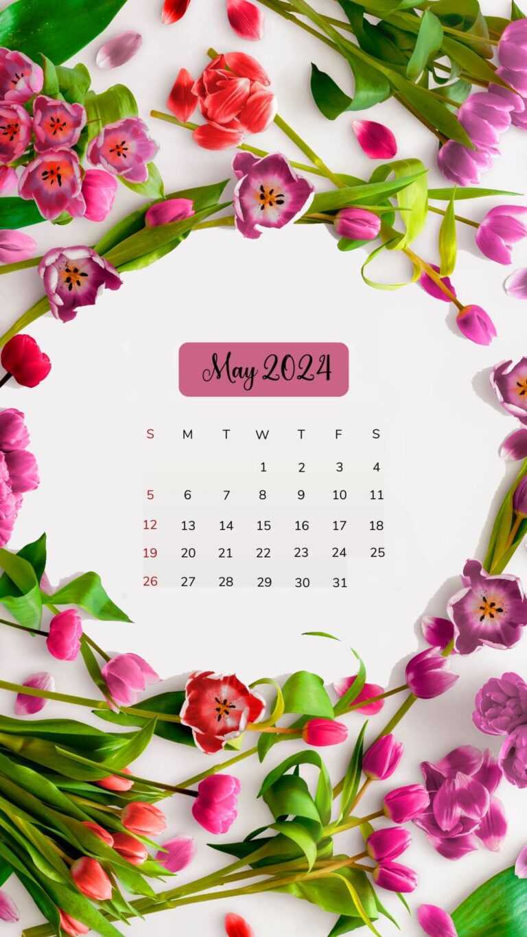 May Calendar Wallpaper 2024 iXpap