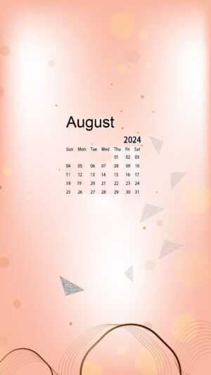 2024 August Calendar Wallpaper