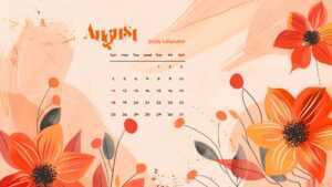 August 2024 Calendar Wallpaper