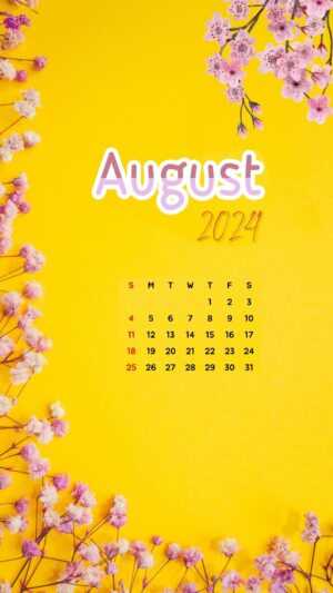 August Calendar 2024 Wallpaper